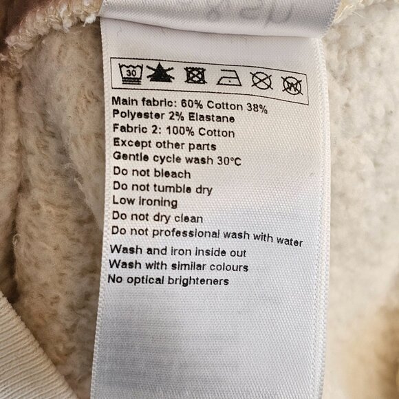 Ba&sh White Cream Cropped Sweater w/ Gold Zip Neckline - Picture 8 of 9